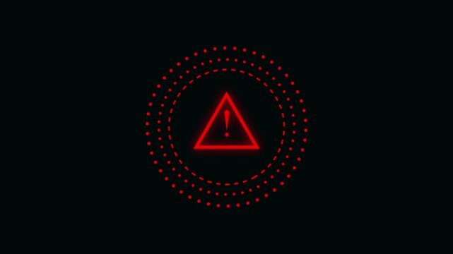  Critical system hazard alerts trigger on this warning symbol. Emergency threat notices use the symbol.