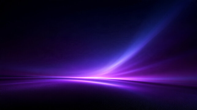 Abstract Futuristic Neon Light Streaks on Dark Background