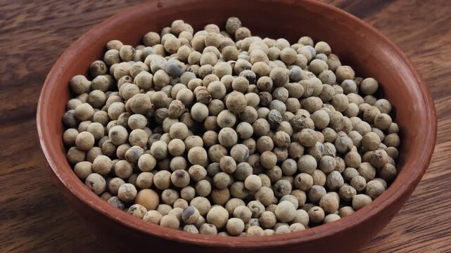 Peppercorns in a caramic Bowl	