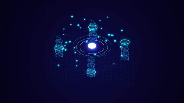 Technology icons set for workflow diagram - AI and data, AI agent, machine learning, API cloud integration, server, database, security, access control - high quality isometric