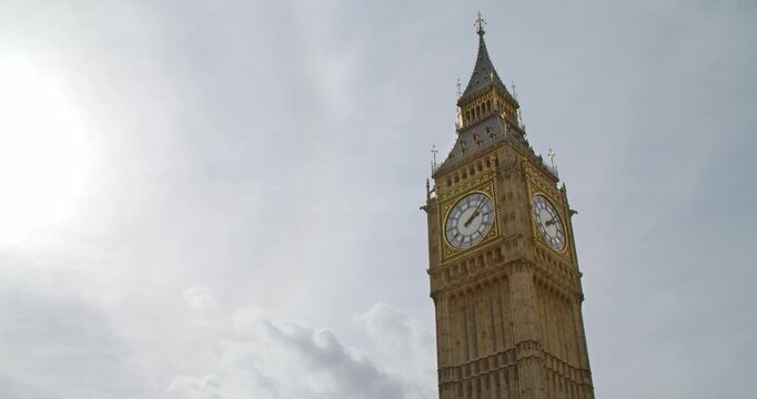 London Big Ben clock tower city landmark with historic architecture