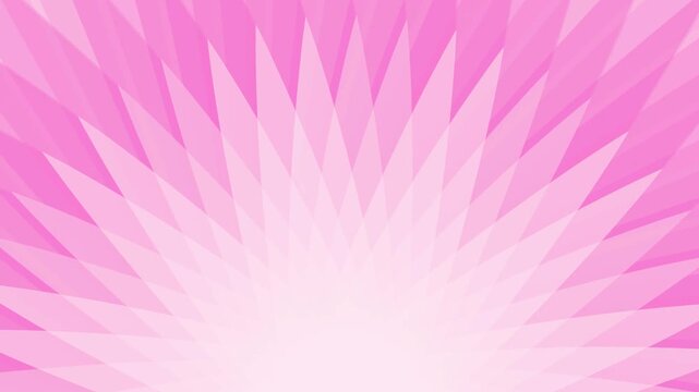 Pink Abstract Radial Floral Burst Background With Soft Pastel Gradient And Geometric Petal Pattern