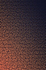 Obraz premium Noir sunset gold and coral pop art halftone texture background