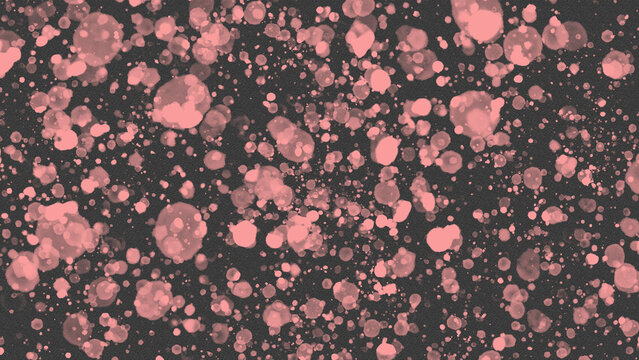 Pink speckled pattern against a dark gray background a watercolor style