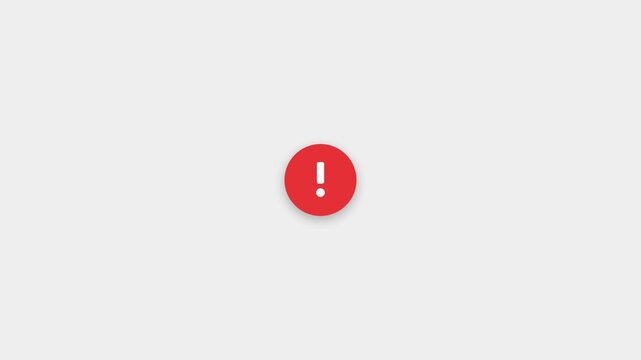 System error alert dialog box appearing on a clean background