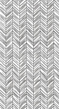 Abstract monochrome geometric zig-zag pattern, textured lines, textile background.