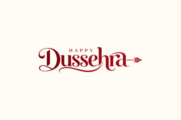Happy Dussehra Typography © Varsha