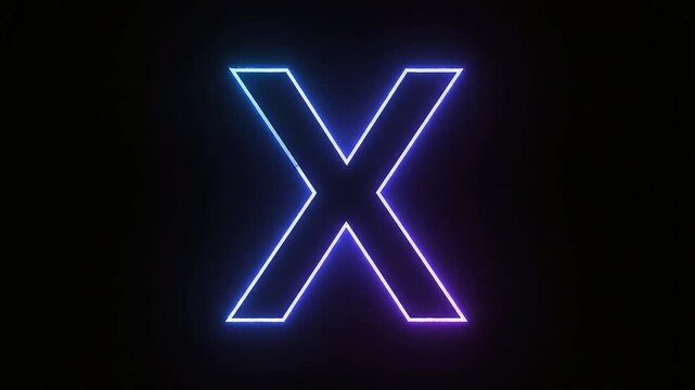 Bold X Letter