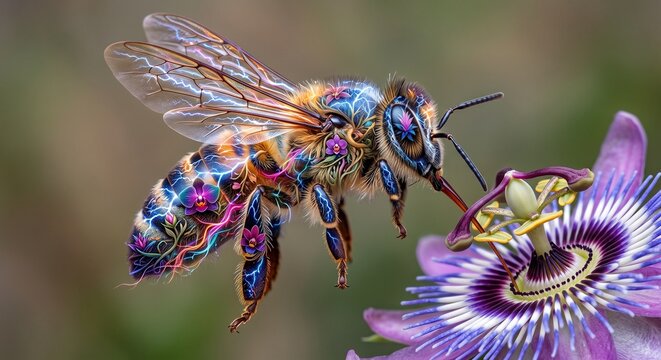 bee on flower