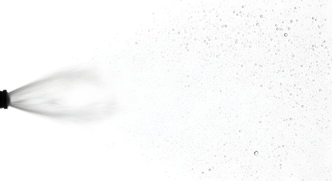 Mist spray of Water texture, isolated white background