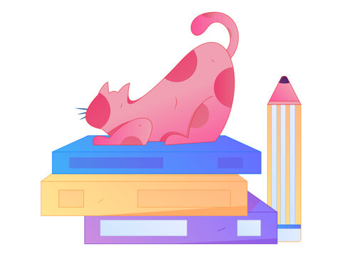 Character reading quietly vector concept operation hand drawn illustration
