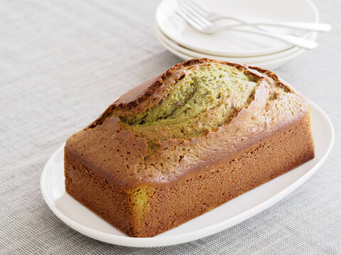 抹茶と小豆のパウンドケーキ