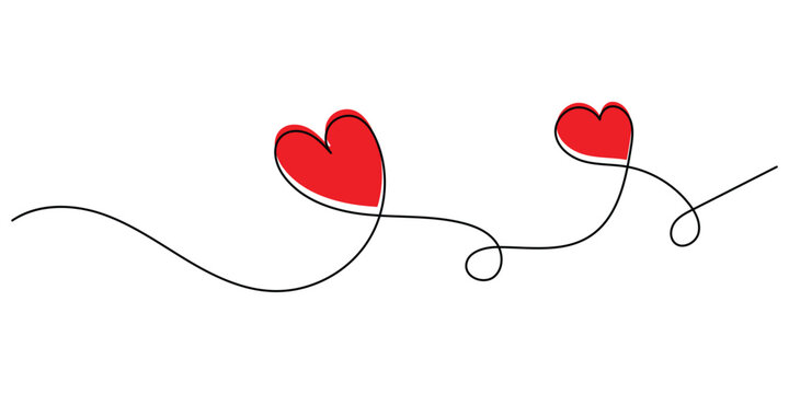 Heart shape vector line hand drawn element icon set on white background. Vector isolated single doodle set icons. Element hand drawn valentine love icon set. EPS 10. 