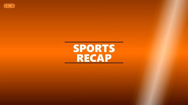 Dynamic sports recap motion graphic title template