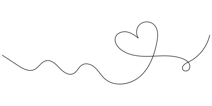 Vector modern line icon set on white page. Doodle minimal valentine icons set on white background. Isolated doodle outline continue element. Love isolated modern art set on white page.  EPS 10. 