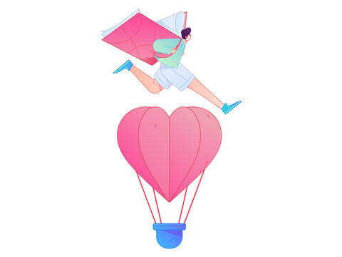 Character reading quietly vector concept operation hand drawn illustration
