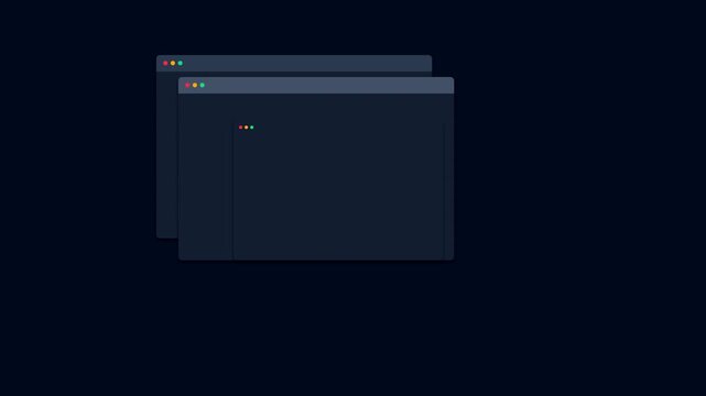Graphic resource of opening multiple windows on computer screen