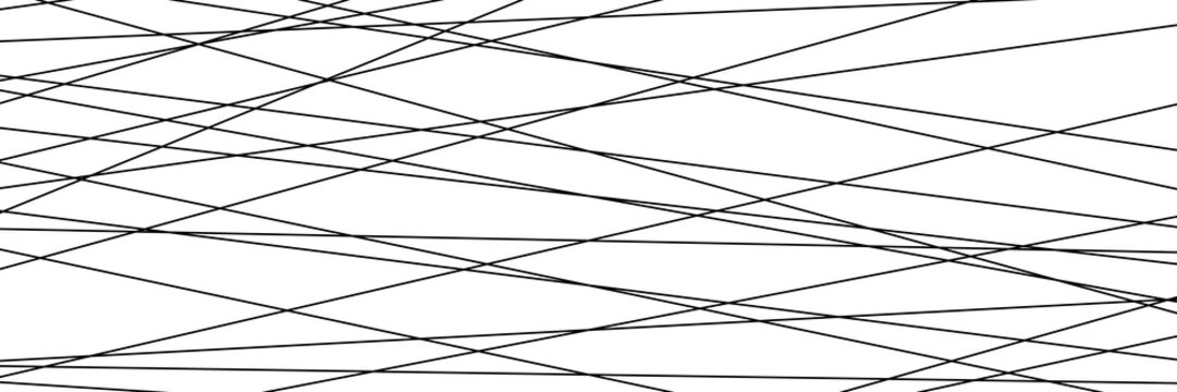 Chaotic arrangement of straight geometric lines