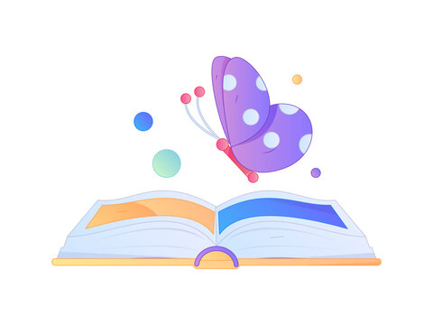 Character reading quietly vector concept operation hand drawn illustration
