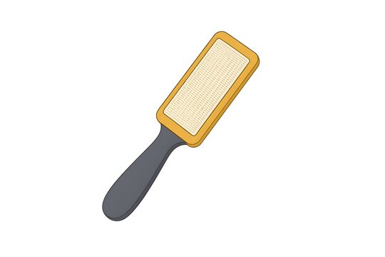 Reusable lint brush flat vector illustration clothes fluff pet hair remover icon isolated on white background