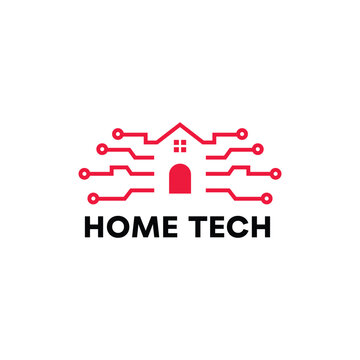 Smart home tech logo design