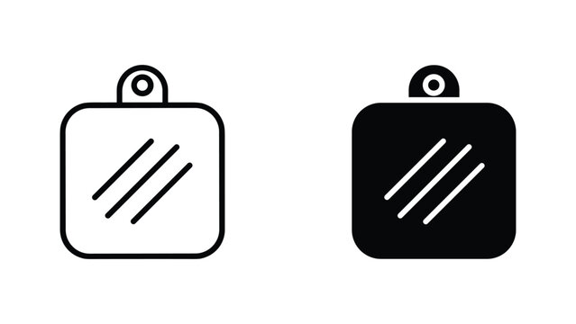 Kitchen cutting board vector icon set outline and solid tool graphic