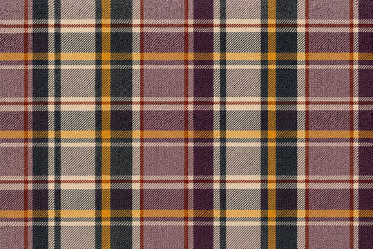 Close Up Tartan Fabric Texture with Classic Plaid Pattern
