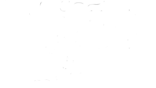 Animation cinematic film dust and heavy grain texture overlay white background. vintage film grain texture with light scratches 4k loopable overlay. Flim Rolling black Screen with dust and scratches.