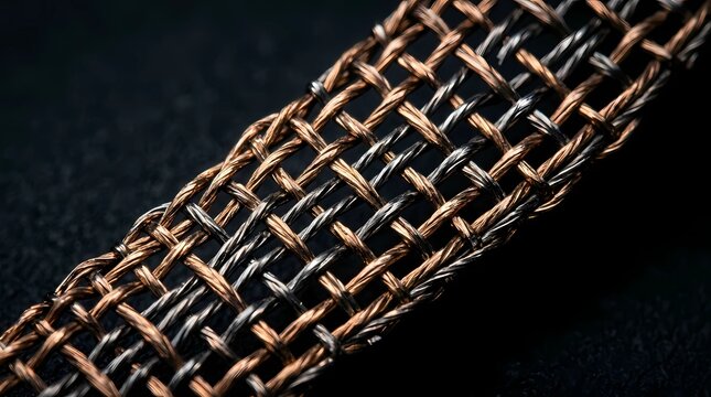 Woven Nitinol Shape Memory Alloy Wire Mesh Macro Structure