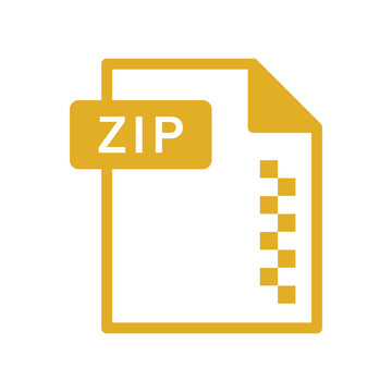 Zip file icon vector illustration