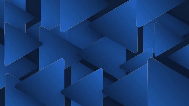 Abstract geometric particle flow in deep blue gradient for modern digital backgrounds