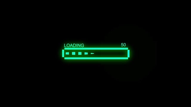 0 to 100 percent loading bar with alpha channel
