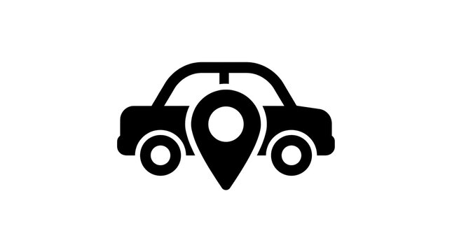 Vehicle Location Map Marker Icon for GPS and Travel