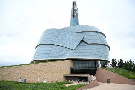 Winnipeg, Manitoba, Canada - July 2, 2026: Canadian Museum for Human Rights in Winnipeg, Manitoba.