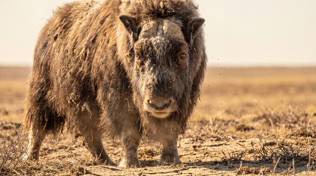 Rare arctic wildlife like this musk ox shows resilience despite climate change effects on its habitat