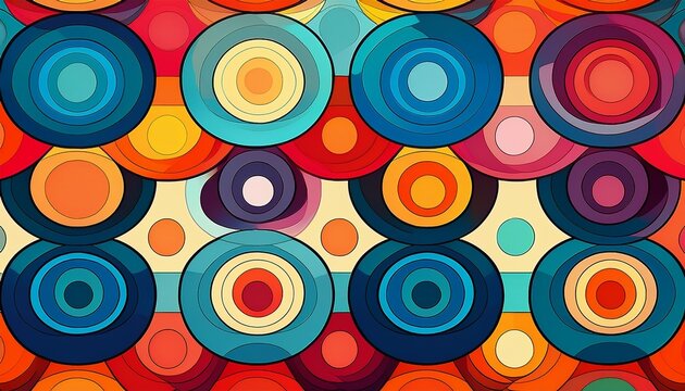 generative ai overlapping circles a colorful abstract pattern