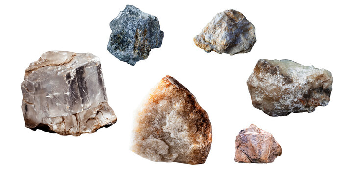 Collection of Raw Minerals and Natural Crystal Stones Rough Geological Specimens
