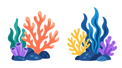 Coral reef underwater illustration © Andrei