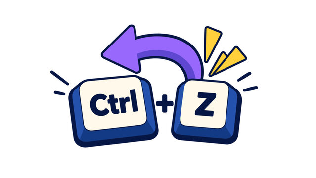 Undo keyboard shortcut illustration