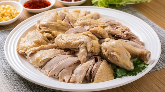 Zhanjiang White Cut Chicken, Tender Cantonese Poached Chicken Specialty