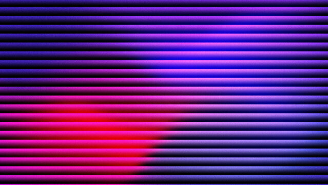 Abstract digital glitch background with horizontal purple and red lines