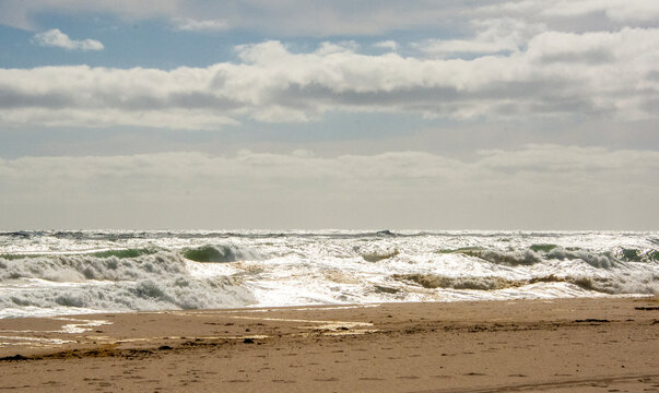 waves on the beach