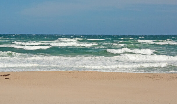 waves on the beach