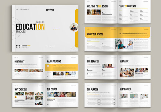 Education Brochure Landscape Template