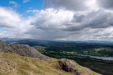 Fototapeta premium hiking trail in lake district, England