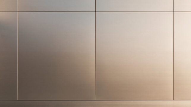 Brushed Metal Wall Panels Architectural Background Texture