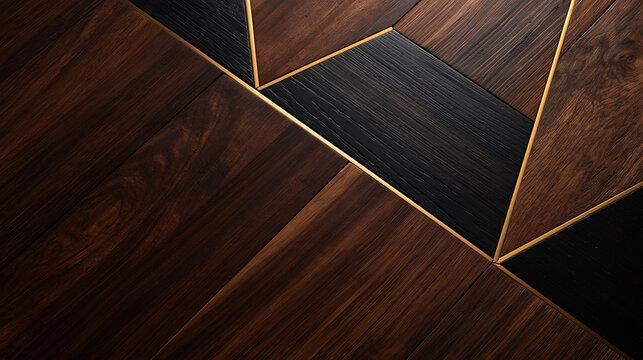 Luxury Parquet Wood Flooring Texture with Geometric Pattern
