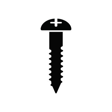 Flat vector screw icon