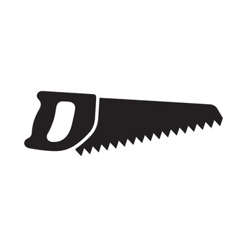 Hand saw vector icon