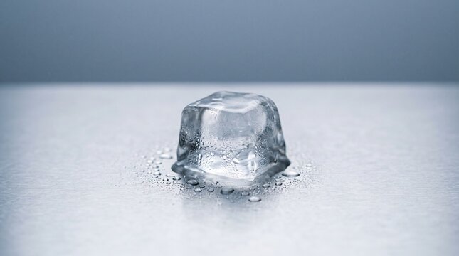 Melting ice cube